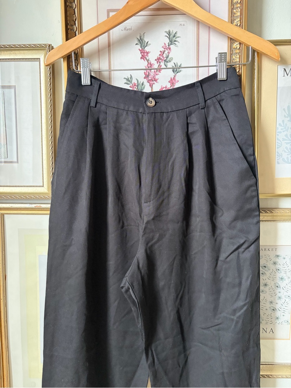 Reformation Mason Pants Black 4 - Picture 8 of 12